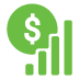 Money graph icon